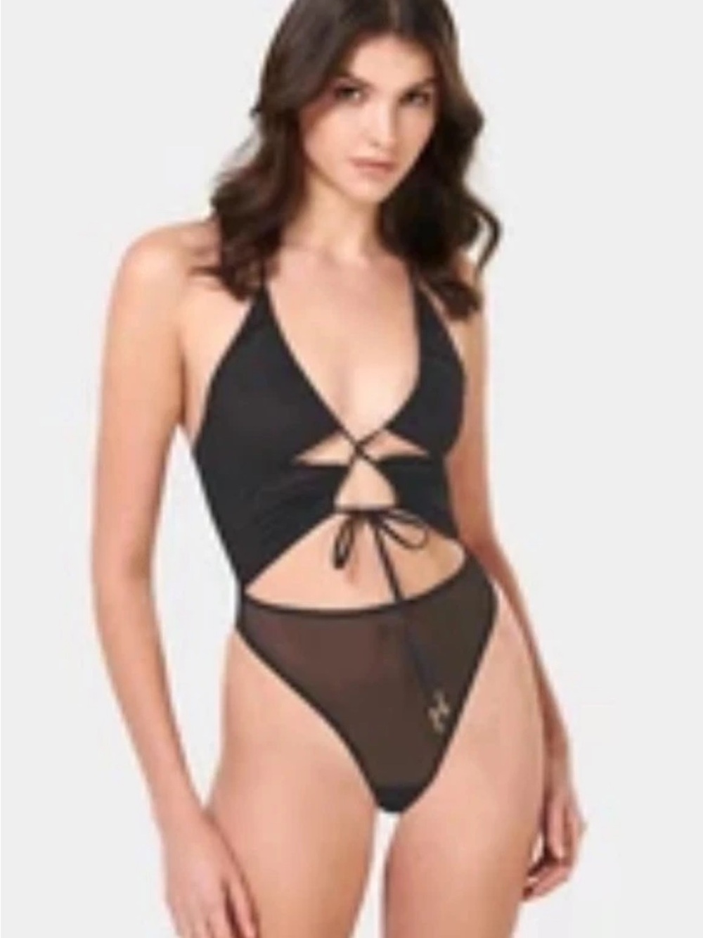 BLUEBELLA Callie Soft Body Black Teddy Bodysuit